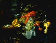 Pieter de Ring Still Life with Lobster oil painting artist